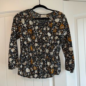 Universal Thread Floral Peplum Blouse